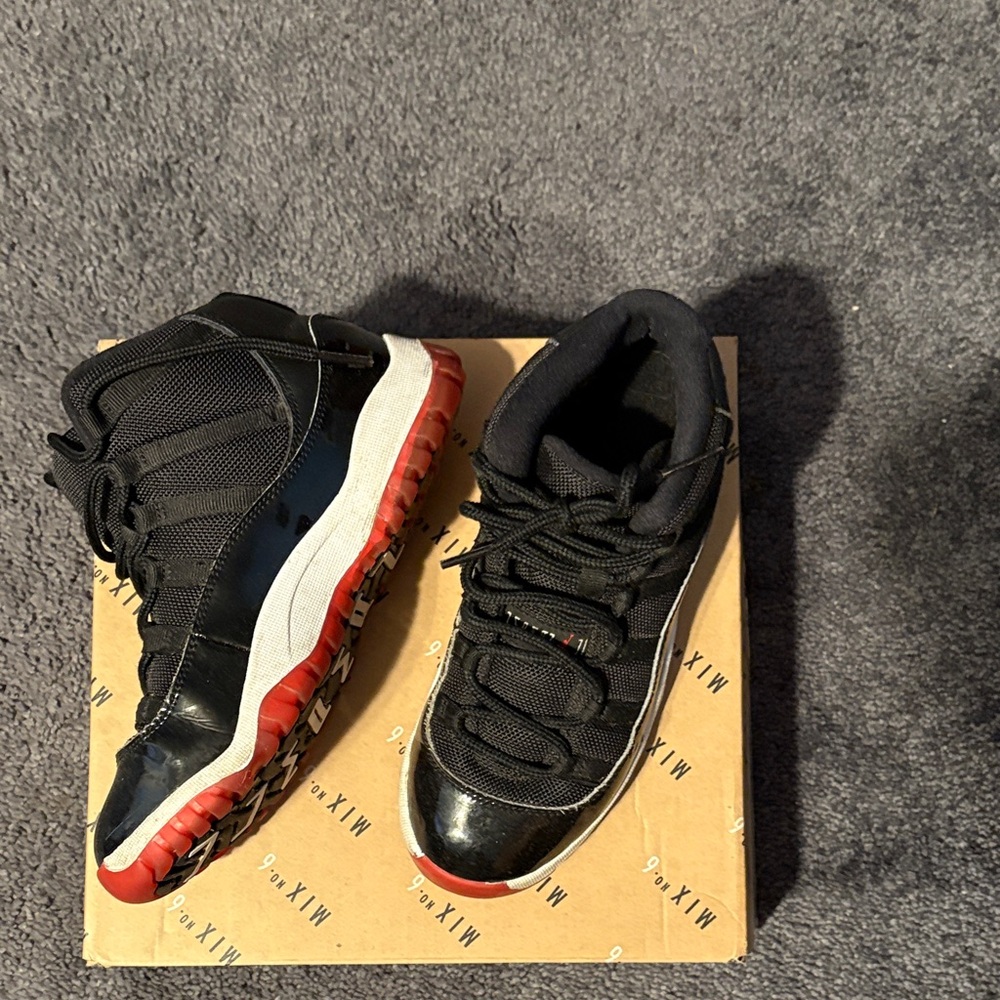 Jordan Kids Sneakers Black and Red